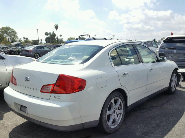 JNKCV51E23M317876 - 2003 INFINITI G35 WHITE photo 4