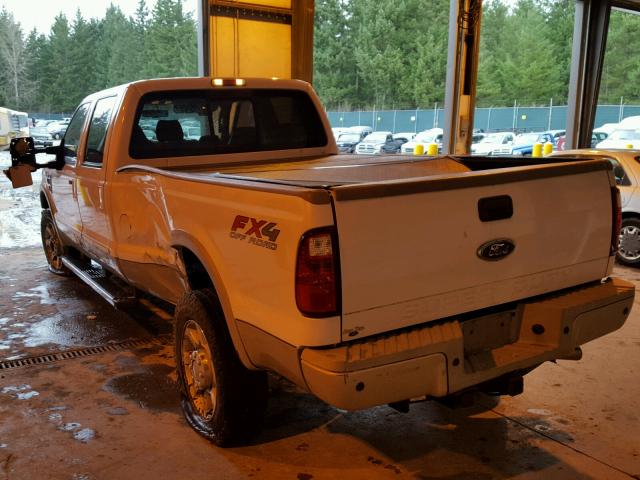 1FTWW3BRXAEB05641 - 2010 FORD F350 SUPER WHITE photo 3