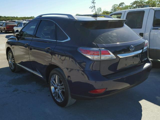 2T2ZK1BA7FC187132 - 2015 LEXUS RX 350 BLUE photo 3