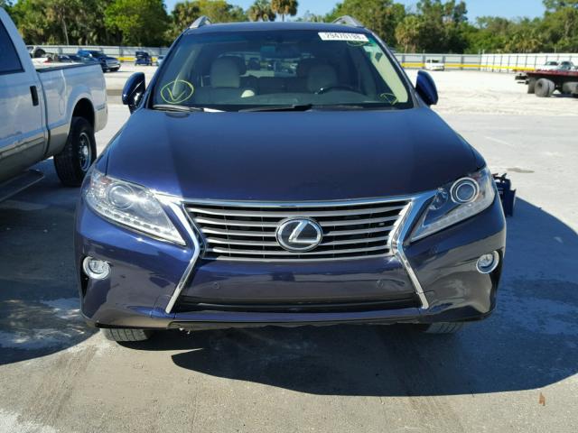 2T2ZK1BA7FC187132 - 2015 LEXUS RX 350 BLUE photo 9