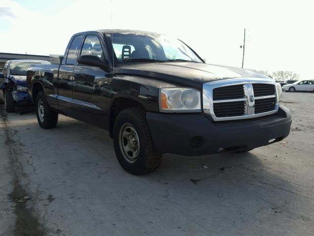 1D7HE22K35S177884 - 2005 DODGE DAKOTA ST BLACK photo 1