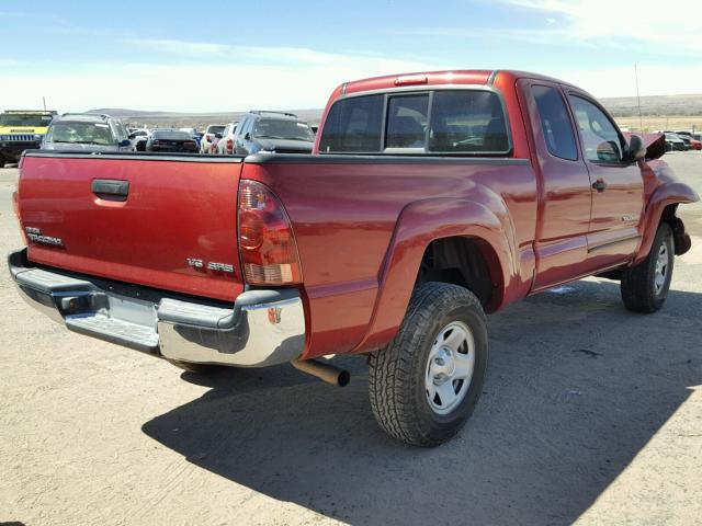 5TEUU42N36Z155169 - 2006 TOYOTA TACOMA ACC MAROON photo 4