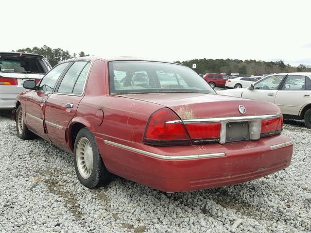 2MEFM75WX1X660536 - 2001 MERCURY GRAND MARQ RED photo 3