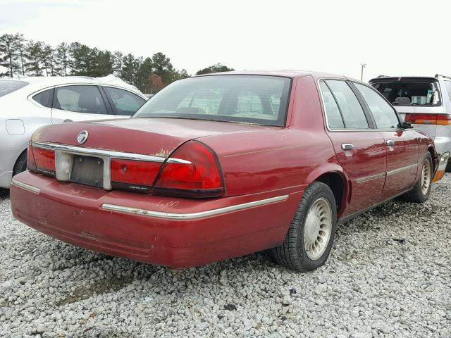 2MEFM75WX1X660536 - 2001 MERCURY GRAND MARQ RED photo 4