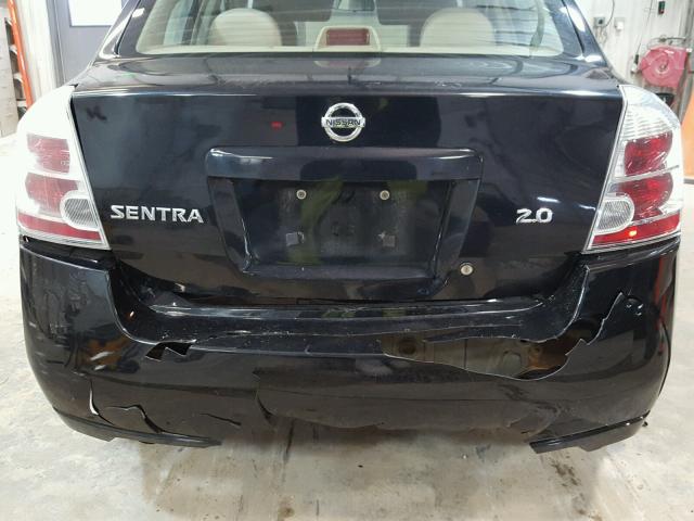 3N1AB61E37L699460 - 2007 NISSAN SENTRA 2.0 BLACK photo 9