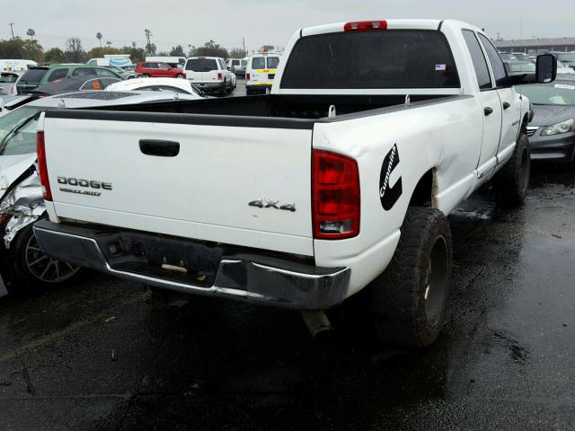 3D7KU28C74G282684 - 2004 DODGE RAM 2500 S WHITE photo 4