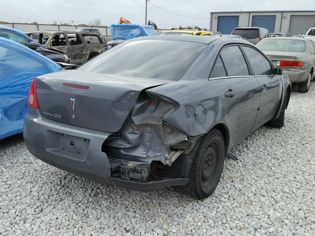 1G2ZF57B684196092 - 2008 PONTIAC G6 VALUE L GRAY photo 4