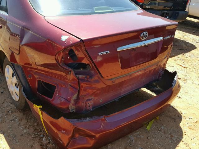 4T1BE32KX2U007183 - 2002 TOYOTA CAMRY LE MAROON photo 9