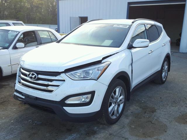 5XYZU3LA7EG217869 - 2014 HYUNDAI SANTA FE S WHITE photo 2