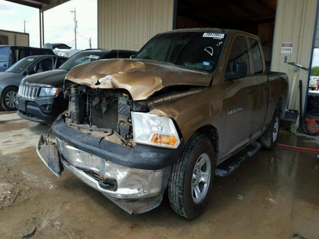 1D7RV1GP4BS622552 - 2011 DODGE RAM 1500 BROWN photo 2