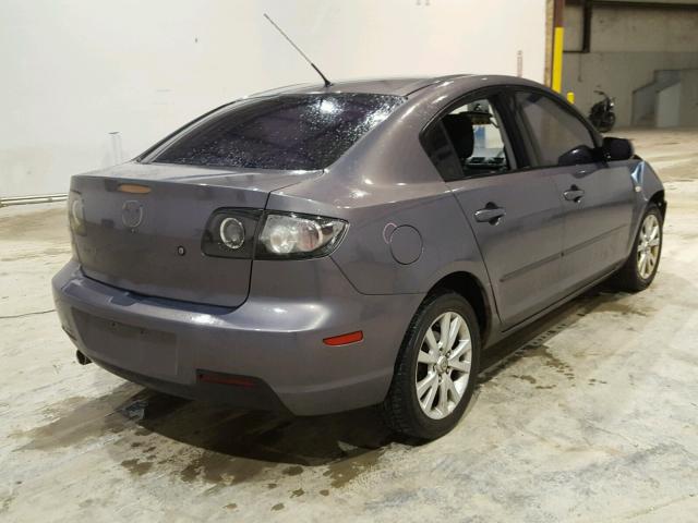 JM1BK12F371720214 - 2007 MAZDA 3 I GRAY photo 4