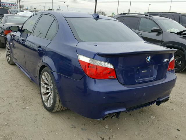 WBSNB93536B583083 - 2006 BMW M5 BLUE photo 3