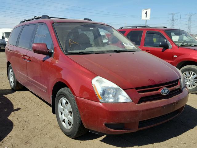 KNDMB233586261971 - 2008 KIA SEDONA EX RED photo 1