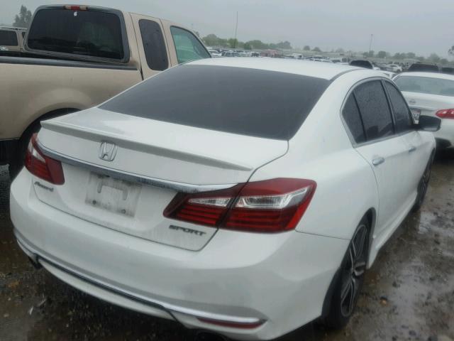 1HGCR2F53GA102030 - 2016 HONDA ACCORD SPO WHITE photo 4