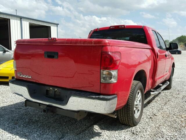 5TFRT54178X018447 - 2008 TOYOTA TUNDRA DOU RED photo 4