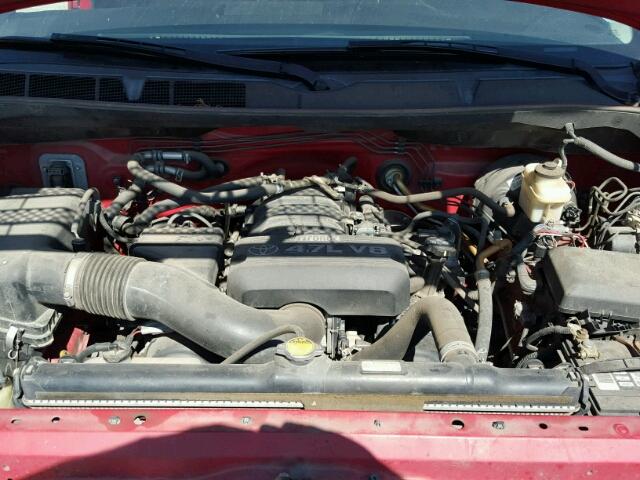 5TFRT54178X018447 - 2008 TOYOTA TUNDRA DOU RED photo 7