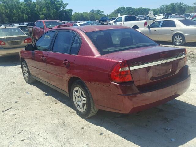 1G1ZS58FX7F235044 - 2007 CHEVROLET MALIBU LS ბურგუნდია ფოტო 3