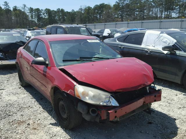 1G2ZF58B674238483 - 2007 PONTIAC G6 VALUE L RED photo 1