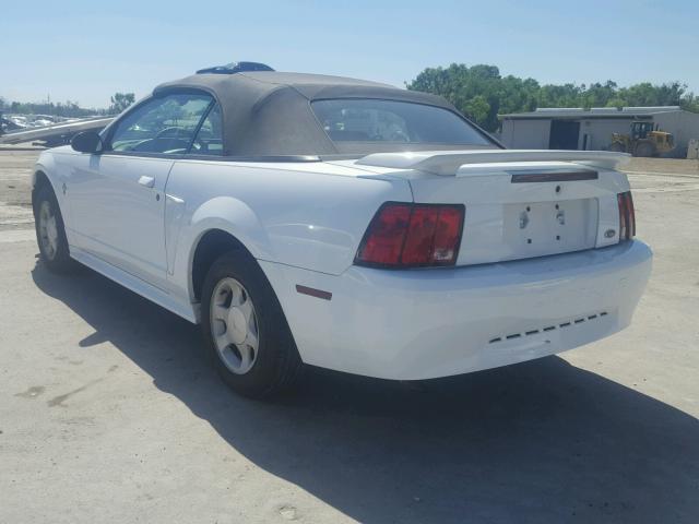 1FAFP4442YF203853 - 2000 FORD MUSTANG WHITE photo 3