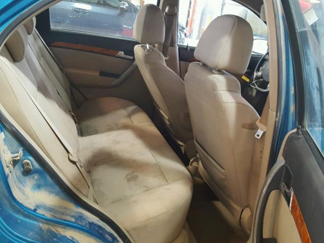 KL1TD56E79B624775 - 2009 CHEVROLET AVEO LS BLUE photo 6