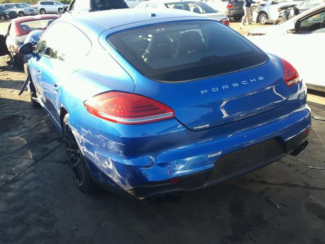 WP0AA2A70GL000453 - 2016 PORSCHE PANAMERA 2 BLUE photo 3