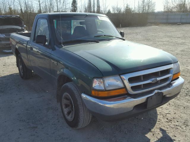 1FTYR10C1YPB59914 - 2000 FORD RANGER GREEN photo 1