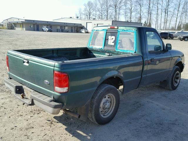 1FTYR10C1YPB59914 - 2000 FORD RANGER GREEN photo 4