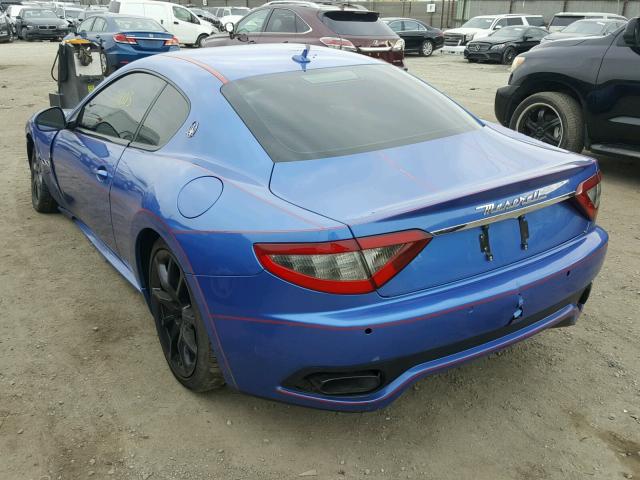 ZAM45VLA3D0070730 - 2013 MASERATI GRANTURISM BLUE photo 3