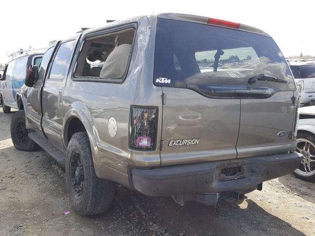 1FMSU43P75EA57587 - 2005 FORD EXCURSION CHARCOAL photo 3