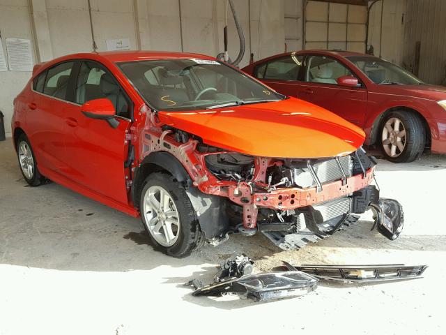 3G1BE6SM5HS546464 - 2017 CHEVROLET CRUZE LT RED photo 1