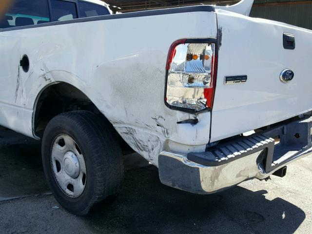 1FTVX12514NB52863 - 2004 FORD F150 WHITE photo 9