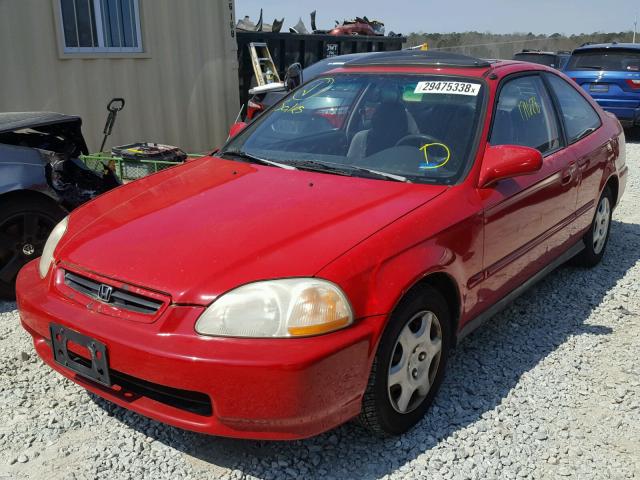 1HGEJ8146WL086085 - 1998 HONDA CIVIC EX RED photo 2