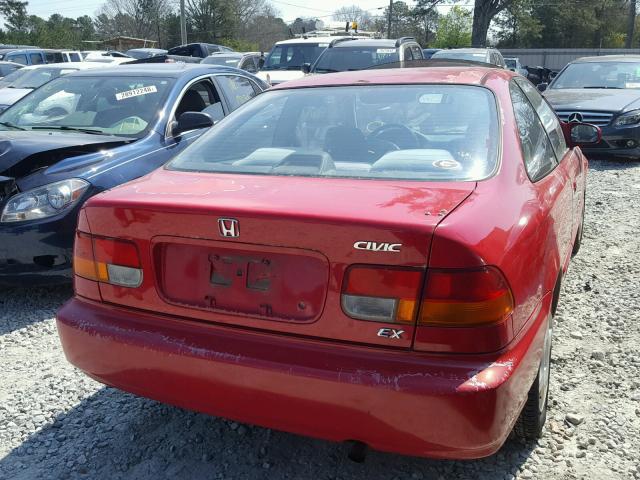 1HGEJ8146WL086085 - 1998 HONDA CIVIC EX წითელი ფოტო 4