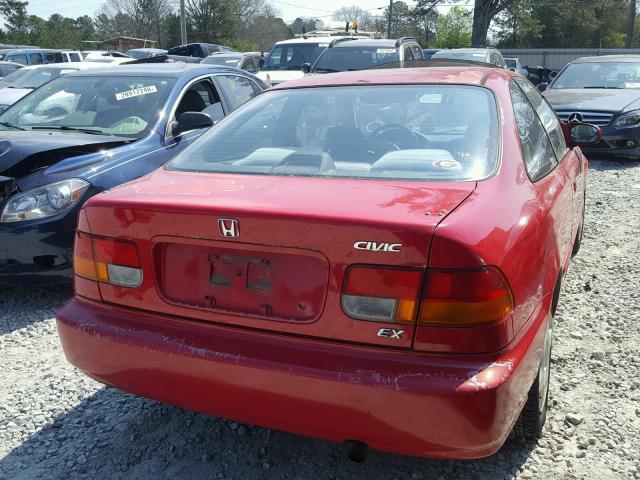 1HGEJ8146WL086085 - 1998 HONDA CIVIC EX RED photo 4