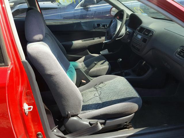 1HGEJ8146WL086085 - 1998 HONDA CIVIC EX წითელი ფოტო 5