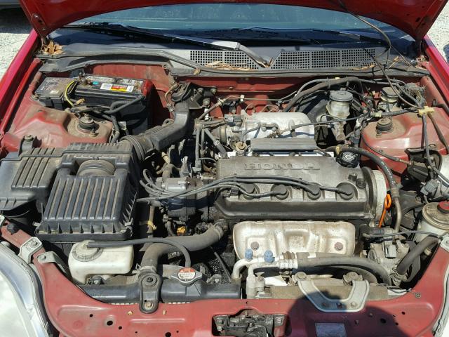 1HGEJ8146WL086085 - 1998 HONDA CIVIC EX წითელი ფოტო 7