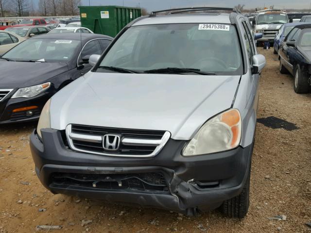 SHSRD78874U254528 - 2004 HONDA CR-V EX SILVER photo 9