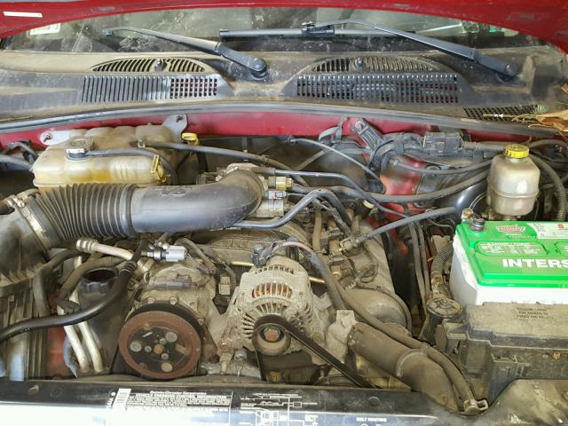 1J4GL48K95W653332 - 2005 JEEP LIBERTY SP RED photo 7