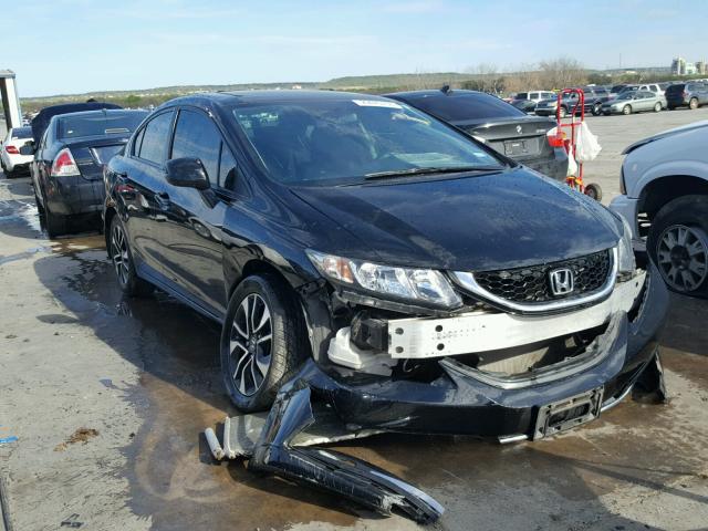 19XFB2F97DE077824 - 2013 HONDA CIVIC EXL BLACK photo 1