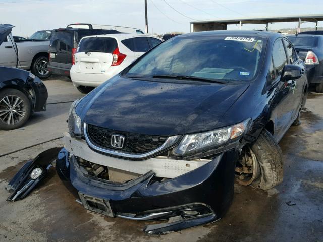 19XFB2F97DE077824 - 2013 HONDA CIVIC EXL BLACK photo 2