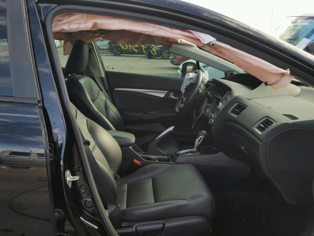 19XFB2F97DE077824 - 2013 HONDA CIVIC EXL BLACK photo 5