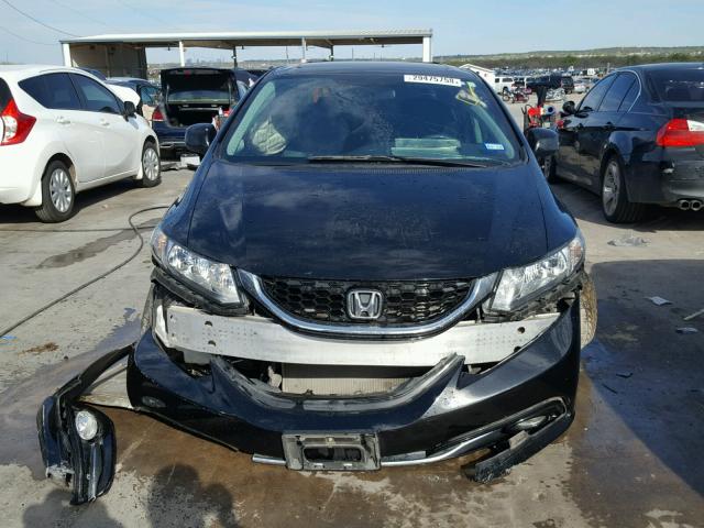 19XFB2F97DE077824 - 2013 HONDA CIVIC EXL BLACK photo 9