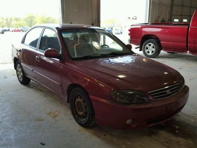 KNAFB121535302615 - 2003 KIA SPECTRA BA RED photo 1