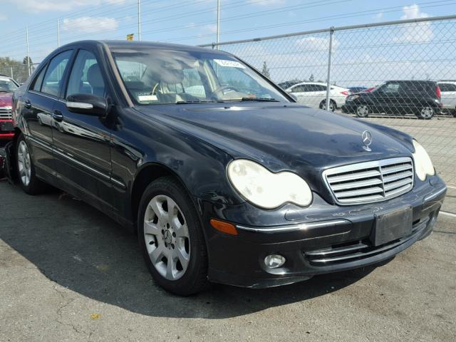 WDBRF64J15F617146 - 2005 MERCEDES-BENZ C 320 BLACK photo 1