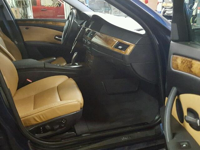 WBANV935X8C131396 - 2008 BMW 535 BLUE photo 5
