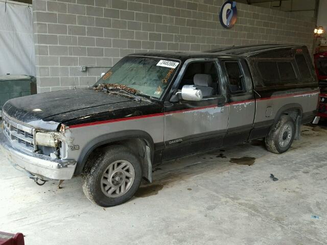 1B7GL23Y6NS630331 - 1992 DODGE DAKOTA TWO TONE photo 2