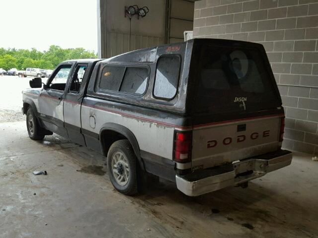 1B7GL23Y6NS630331 - 1992 DODGE DAKOTA TWO TONE photo 3