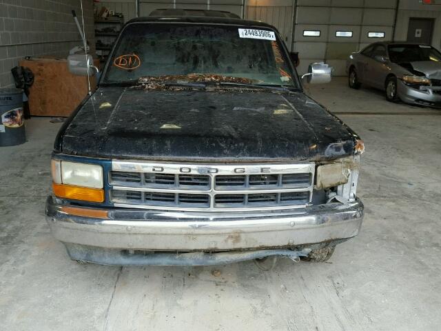 1B7GL23Y6NS630331 - 1992 DODGE DAKOTA TWO TONE photo 9