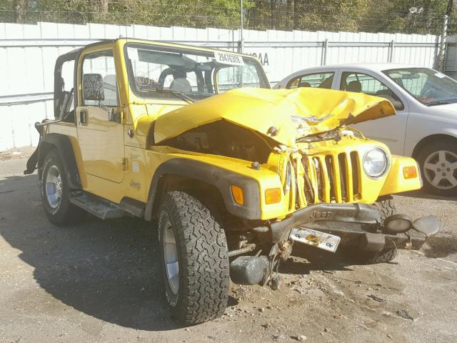 1J4FA49S91P375407 - 2001 JEEP WRANGLER / YELLOW photo 1