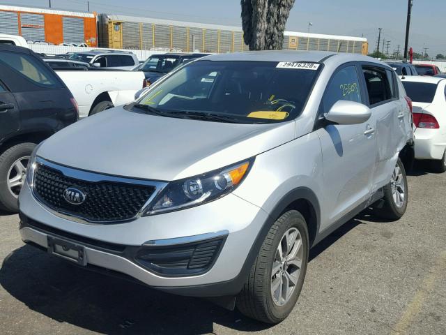 KNDPB3AC3E7662429 - 2014 KIA SPORTAGE B SILVER photo 2